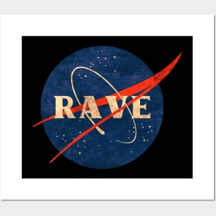 Rave NASA Logo Posters and Art